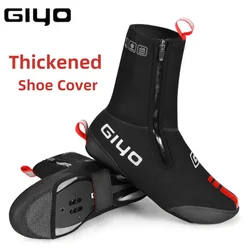 Giyo bicicleta engrossado capa de sapato mountain road bike confortável bloqueio de calor de água/à prova de vento anti-deslizamento equipamento de ciclismo ao ar livre