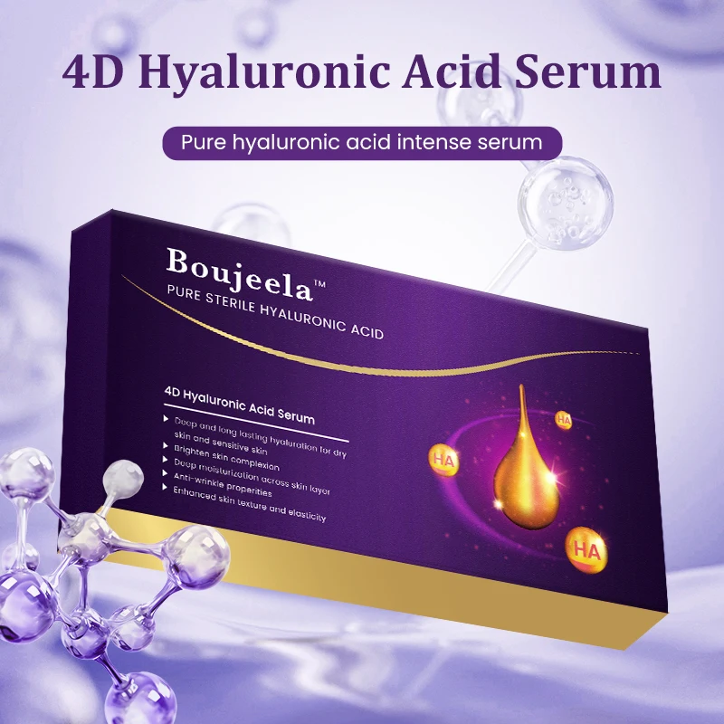 10pcs PURE 4D Hyaluronic Acid Facial Serum Anti Aging ริ้วรอยปราศจากเชื้อแคปซูล Ampoule Skin Care Whitening Moisturizing Essence