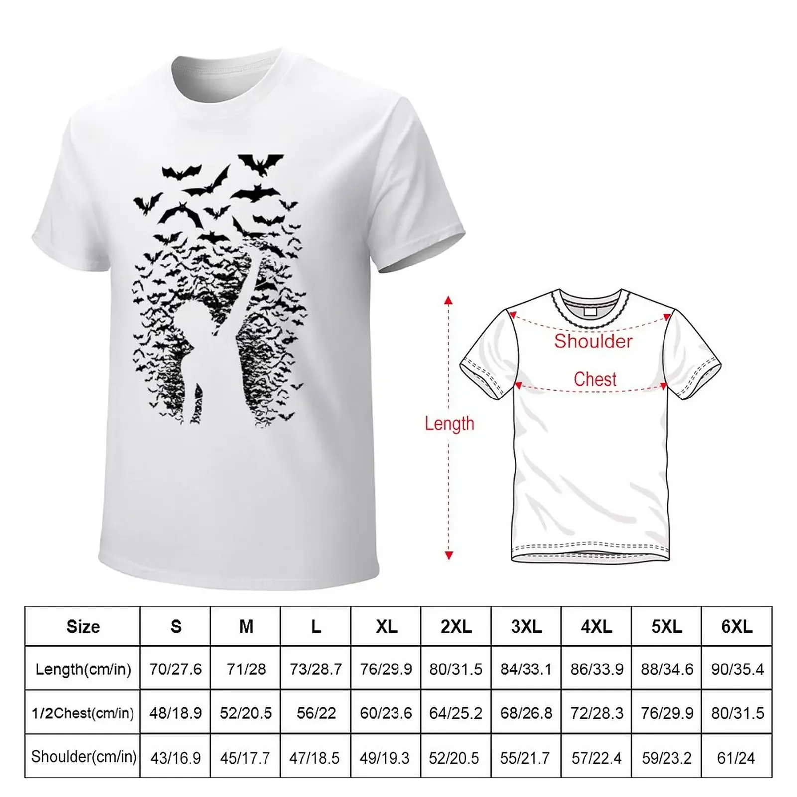 Strat Bat Silhouette T-Shirt customizeds aesthetic clothes cute tops mens big and tall t shirts