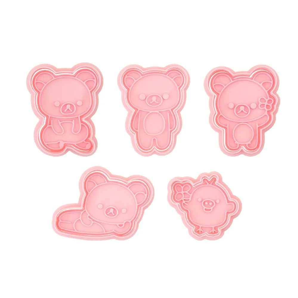 Cookie Cutters Cartoon Bear Biscuit Mold Stamp Kitchen Baking Pastry Bakeware Dessert Baking Supplies view 4