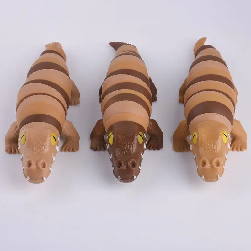 Funny Alligator Toy Sensory Finger Hand Toy Cartoon Crocodile Articulated Jointed Moving Creature Toy Cute Finger Toy For Boys