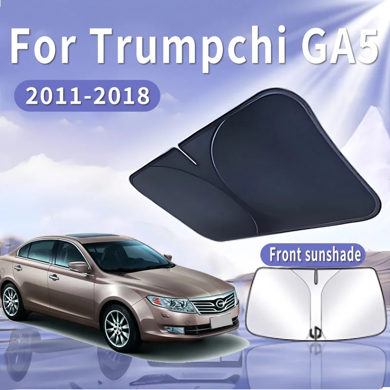 Viseira de sol dobrável para Trumpchi GA5, pára-brisa dianteiro, pára-sol, isolamento térmico, resfriamento de verão, acessórios automotivos, 2011-2018, 2016