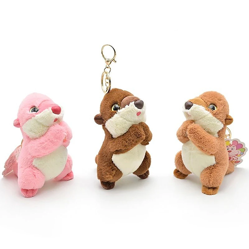 

Cute Lifelike Otter Hug Fish Lovely Animal Small Doll Pendant Soft Stuffed Plush Toy Keychain Girl Boy Birthday Christmas Gift