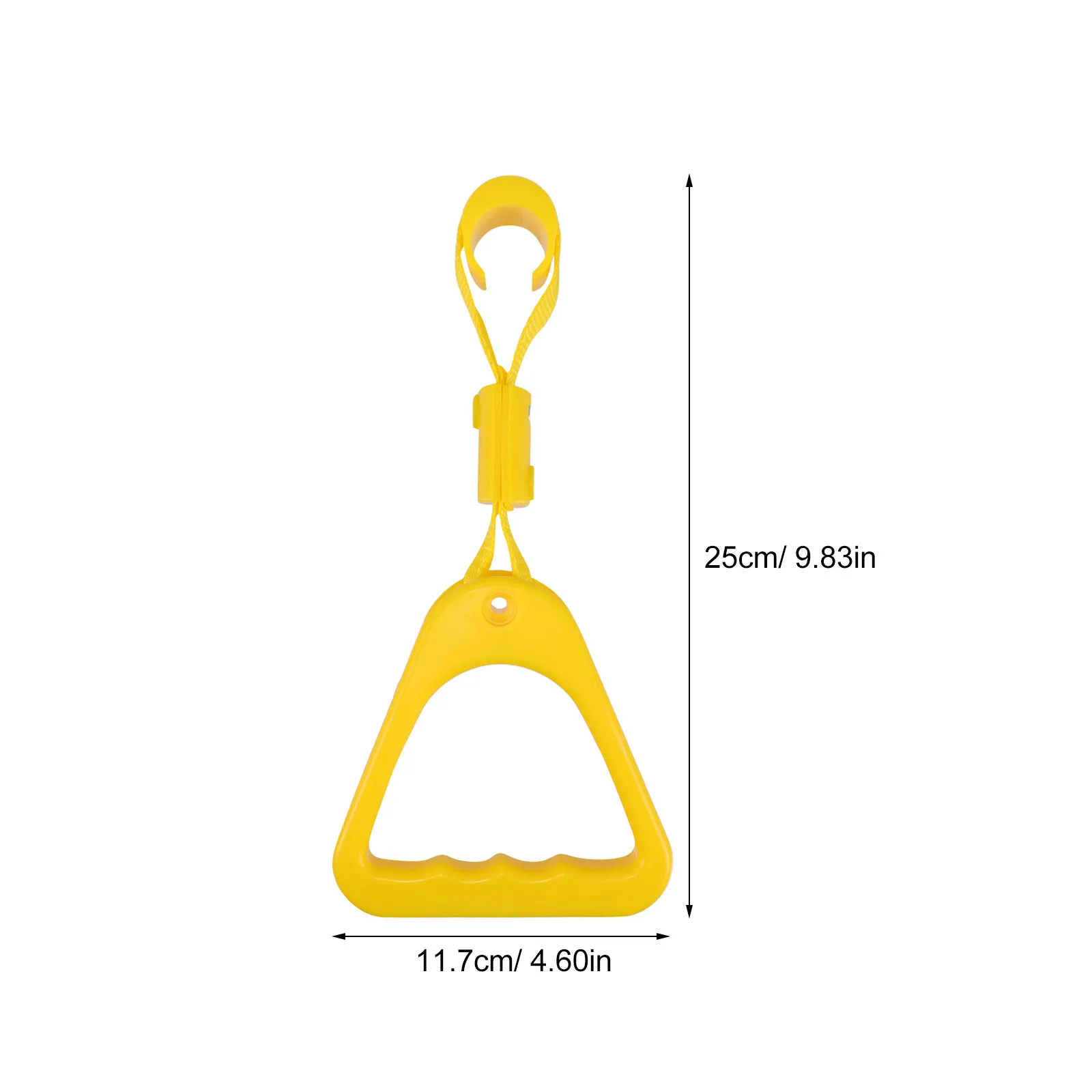 Subway Handrail Ring Yellow Compact Elderly Assistance Grab Handle for Public Transport Mobility Aid Car Helper Handle