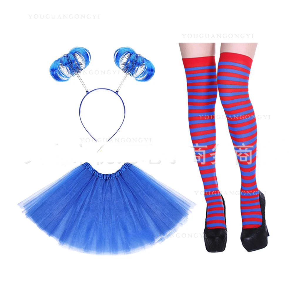 เครื่องประดับชุด Tutu POM ที่คาดผมสร้อยคอสร้อยคอหัวใจ Tulle ชั้นสำหรับผู้หญิงเด็กเซนต์แพทริกวันจิตวิญญาณสัปดาห์