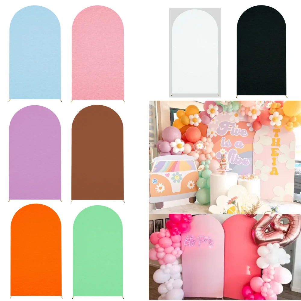 

Festival Party Wedding Arch Set Spandex Elastic Screen Set Banquet Decoration Section Cloth U-shaped Shelf Cloth（without shelf）