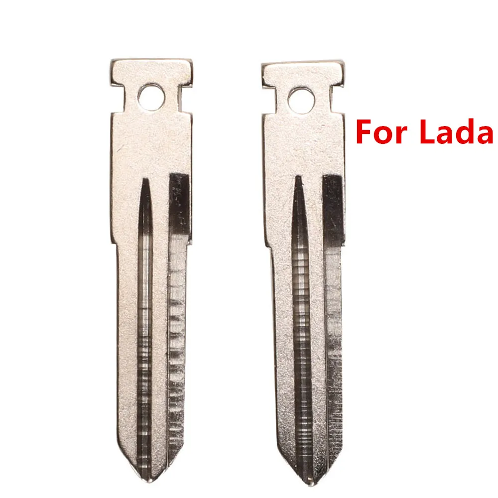 10pcs Car Key Blade Uncut Remote Blank for LADA Priora Sedan Sport Kalina Granta Vesta X-Ray XRay Replacement Key Shell Blade