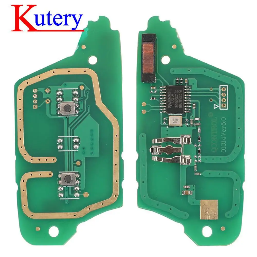 jingyuqin 2/3 BTN 433/434MHz PCF7961 ID46 Chip 5PCS Smart Remote Key Circuit Board For Mercedes-Benz Smart Mercedes Citan