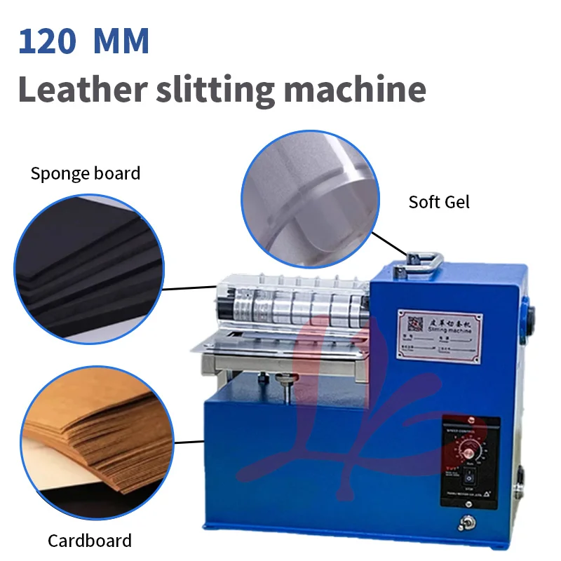 

Leather Slitting Cutting Machine Edge Folding Laminating Machine 220V Belt Paper Product Vegetable Tanned Cutter 40W 12mm Width