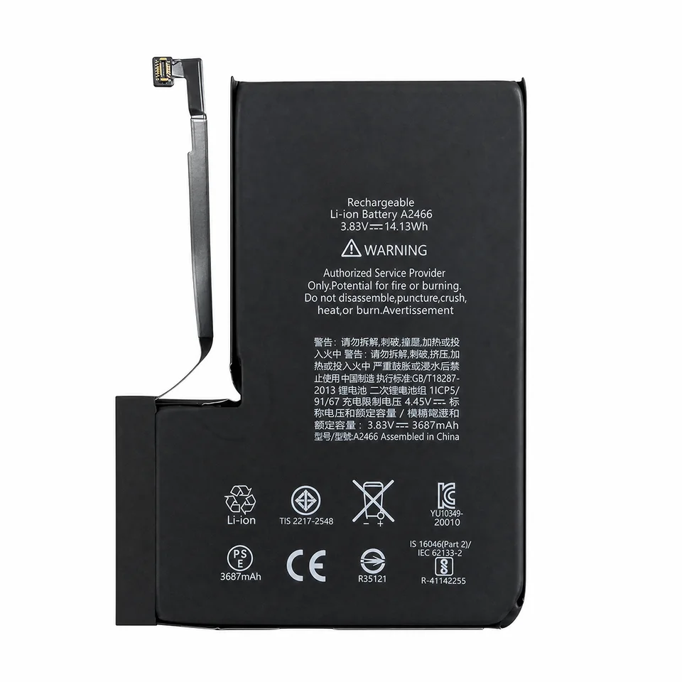 Nueva batería de repuesto A2479 A2466 para iPhone 12 Mini/12 Pro Max, baterías para teléfono móvil + herramientas 3