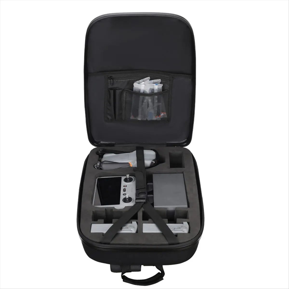 (A90P) For DJI Air 3/Air 3S/RC 2/N3 Storage Case Hard Backpack Shoulders Bag Portable Carrying Handbag for DJI Accessories A