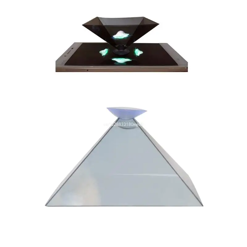 Universal Cell Phone 3D Hologram Py-ramid Display Projector Stand for Smart Mobi Dropship