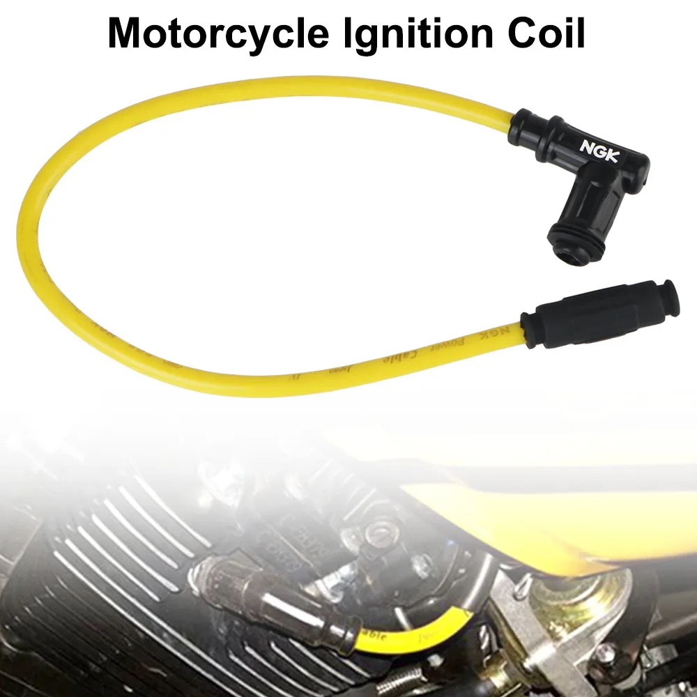 ユニバーサルモーターサイクルイグニッションコイル,イグニッションケーブル,ダートバイク,レーシング,ゴーカート,ATV,スクーター,オートバイアクセサリー用