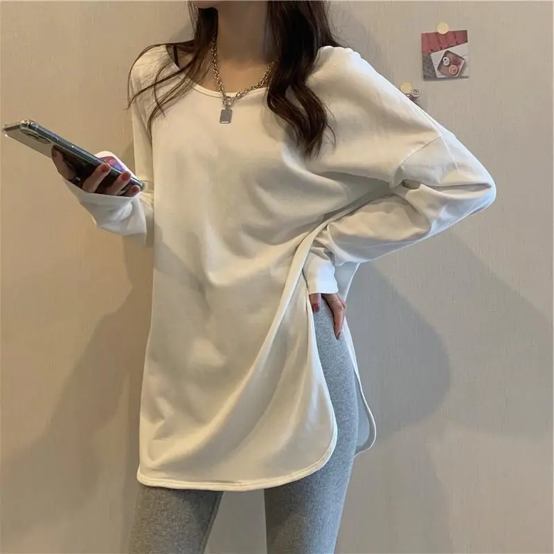 Plus Size 4XL 5XL Autumn Tops Long Sleeve Women Clothing T-shirts Tops de talla grande t shirt damski Big size t-shirt clothes