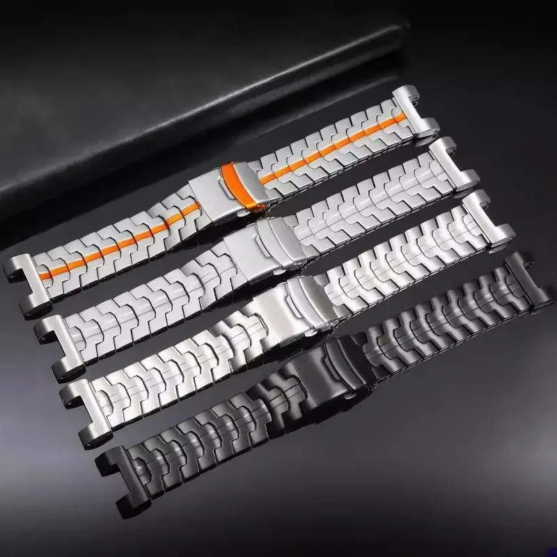 التيتانيوم حزام ساعة اليد ل كاسيو G-SHOCK GST-W300 W400G GST/S310/S210B GST-B100 S110 GST-W110 ضوء التيتانيوم سوار معدني الفرقة