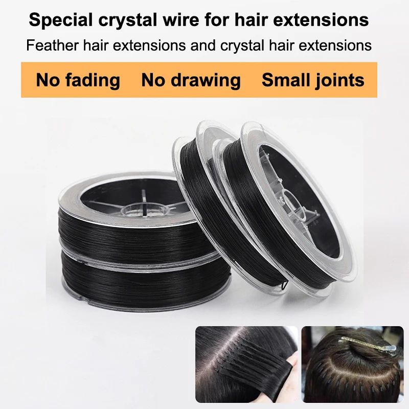 Hot 60M Wig Hair Net Sewing Cotton Thread Weft Hair Extension Weaving Thread New Wig Making Thread