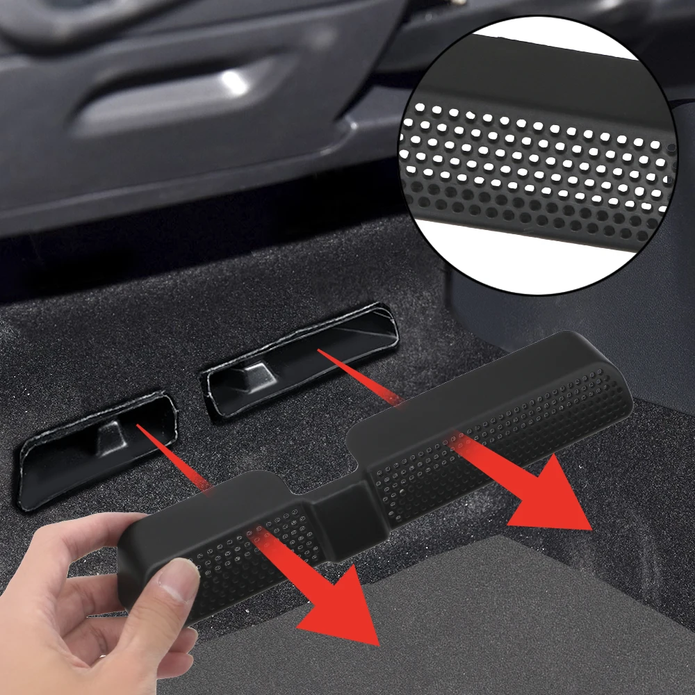 Back Seat Under Ventilation Car Vent Cover For Skoda Kodiaq 2016 2017 2018 Car Air Outlet Cover Dustproof 2PCS/Set Car-styling