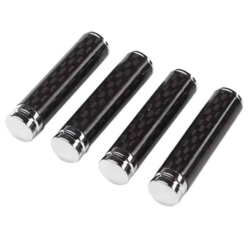 Carbon Fiber Decoration 4 Automatic Door Lock Pins Interior For F10 E90 Mercedes-Benz Ford Dodge Abarth Infiniti