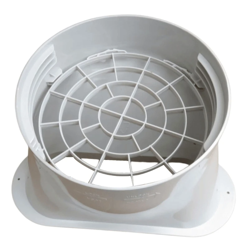 Air Conditioner Exhaust Hose Outlet Screen Cover 150 mm Plastic Round Grille, Slip On Dust Screen Layer for Home Cooling M4YD
