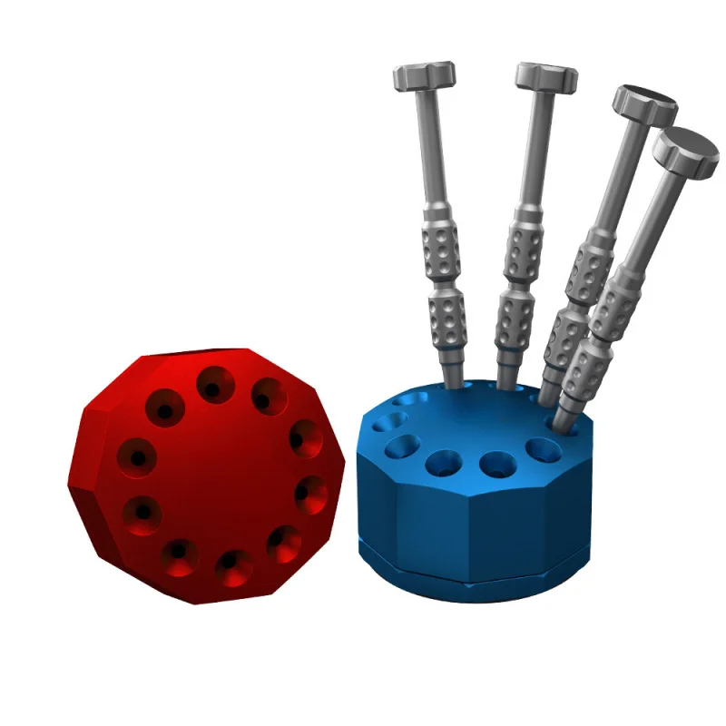 Screwdriver Storage Rack 10Hole Rotating Base Mobile Phone Repair Neat Screwdriver Holder