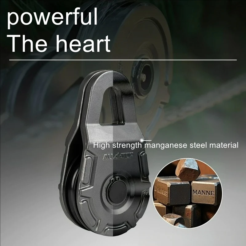 Off road winch rescue guide pulley off-road vehicle high-strength 12 ton clamp pulley