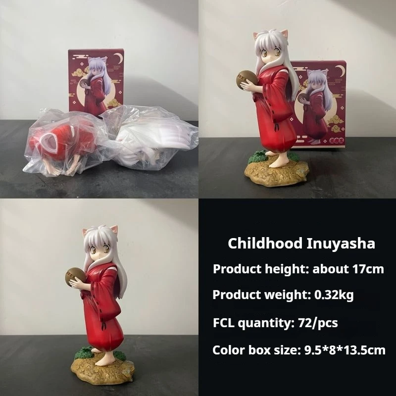 Anime Inuyasha Figures Cute Inuyasha Sesshoumaru Action Figures Children'S Standing Inuyasha Pvc Model Collection Toys Gifts