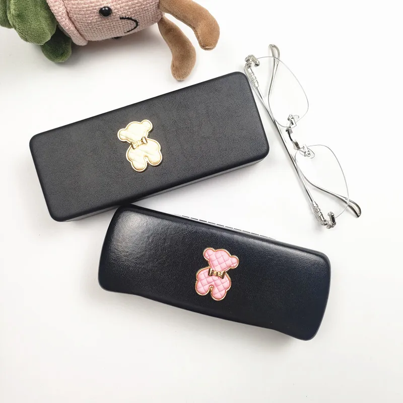 بو الجلود الصلب نظارات مربع المرأة الدب نمط نظارات حالة الصلب مكافحة الصحافة صندوق النظارات الشمسية النظارات حالات B9