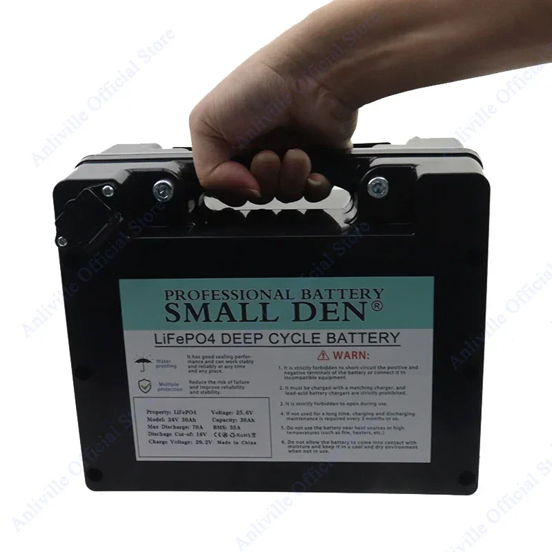 بطارية محددة للكرسي المتحرك الكهربائي 24 فولت 20 أمبير 30 أمبير 45 أمبير في الساعة Lifepo4، 8000 دورة، مناسبة للكراسي المتحركة الكهربائية العالمية 25.6 فولت #5