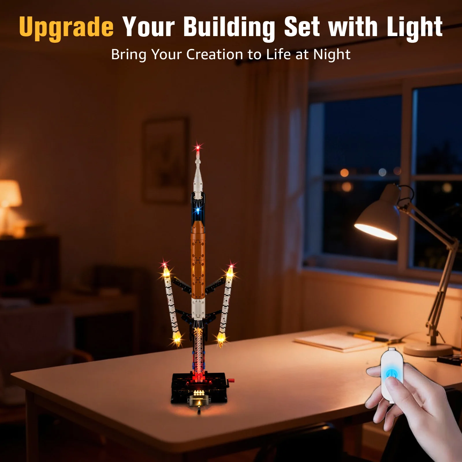 Kit luce a led per Nasa Artemis Sistema di lancio spaziale Rocket 42221 Modello Giocattoli fai da te Set Blocchi di costruzione non inclusi