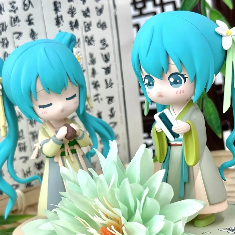 

Hatsune Miku Animation Game Blind Box Toys Hanfu Chinese traditional Cloth Q-Version Anime Figures Action Model Collection Gifts