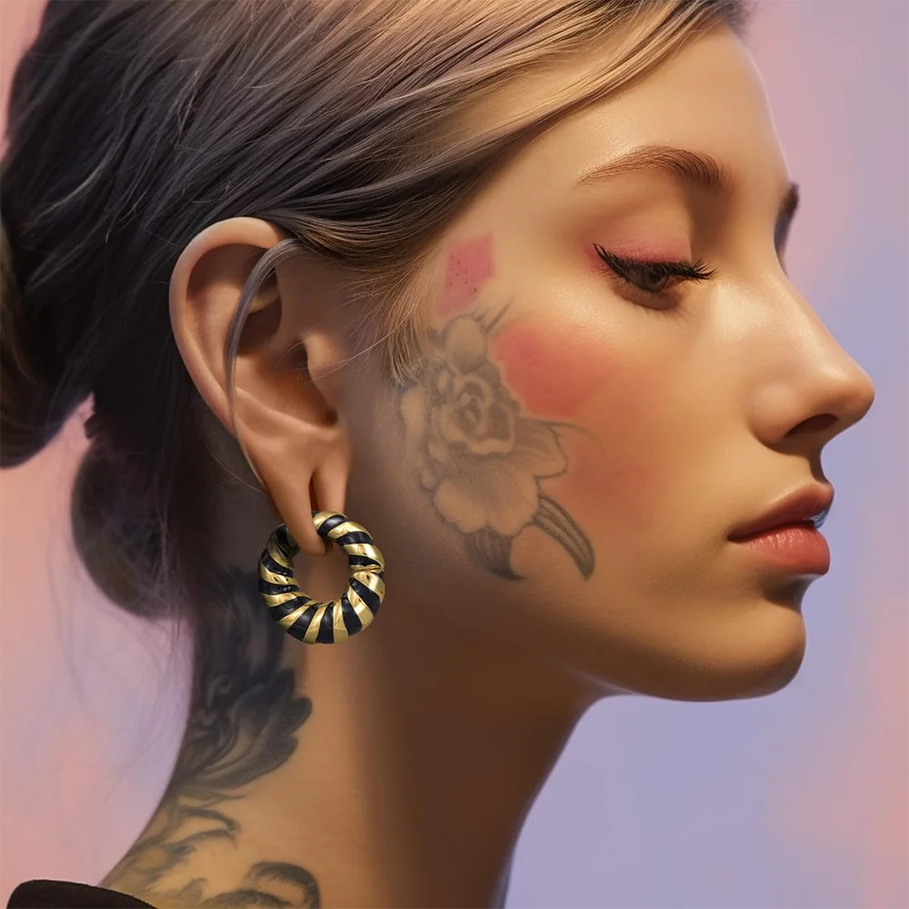 1PC Stainless Steel &Copper Skull Ear Weights Hangers For Stretched Ears Gauges Ear Plugs Tunnels Body Piercing Jewelry
