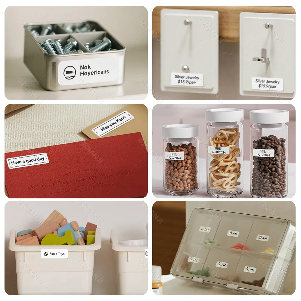 Marklife P15 Wireless Bluetooth Label Printer Portable Thermal Printer Similar as D11 D110 D101 Label Machine Mini Label Maker