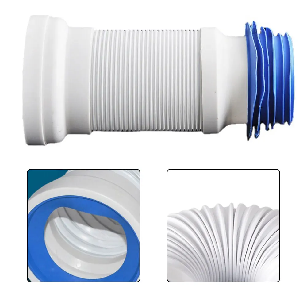 Adjustable For Toilet Connection Pipe with Flexible Tubing Providing Reliable Leak Protection and Secure Drain Setup