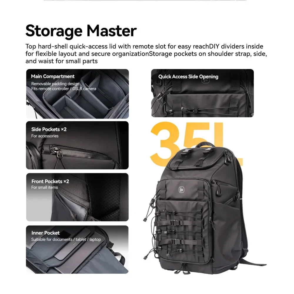iFlight Keeper35 V2 FPV Drone Storage Backpack Waterproof Large Capacity for Outdoor Hiking Travel