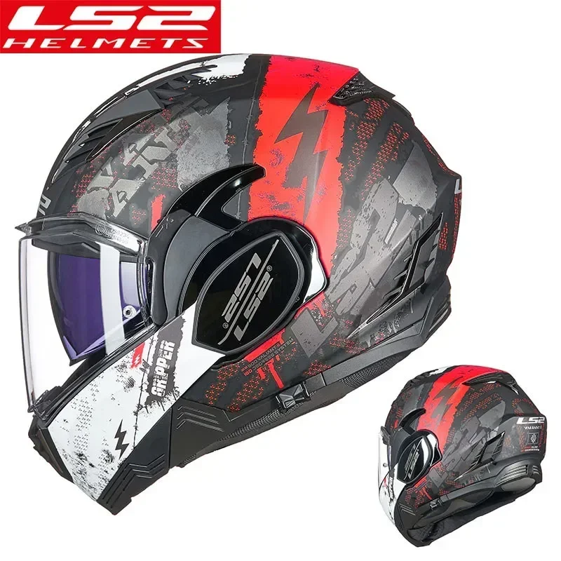 Casco moto LS2 Valiant 2 ls2 FF900 capacete de motocicleta casco ribaltabile posteriore da 180 gradi casco moto casque