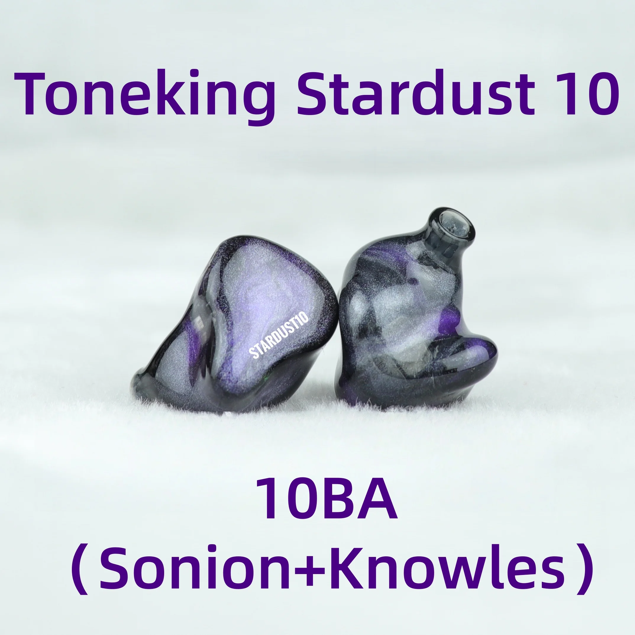 TONEKING Stardust10 10BA 20 Drivers Sonion Knowles Hybrid HIfi Music Monitor Studio Audiophiles Bass 0.78mm 2Pin Earphones
