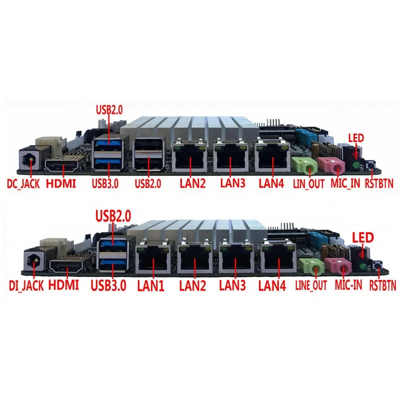 Board 4 Network J1800/j1900 Four Network Multi Network Port Soft Routing Firewall Soft Routing Server ITX Main Board