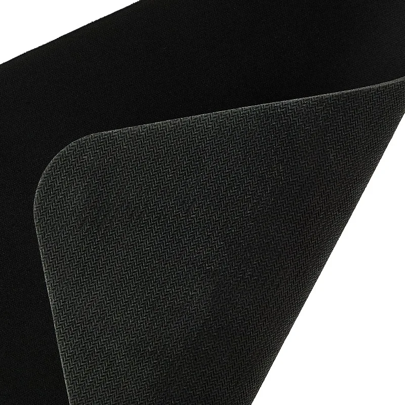 Mouse Pad, square, polyester surface with non-slip natural rubber backing, black