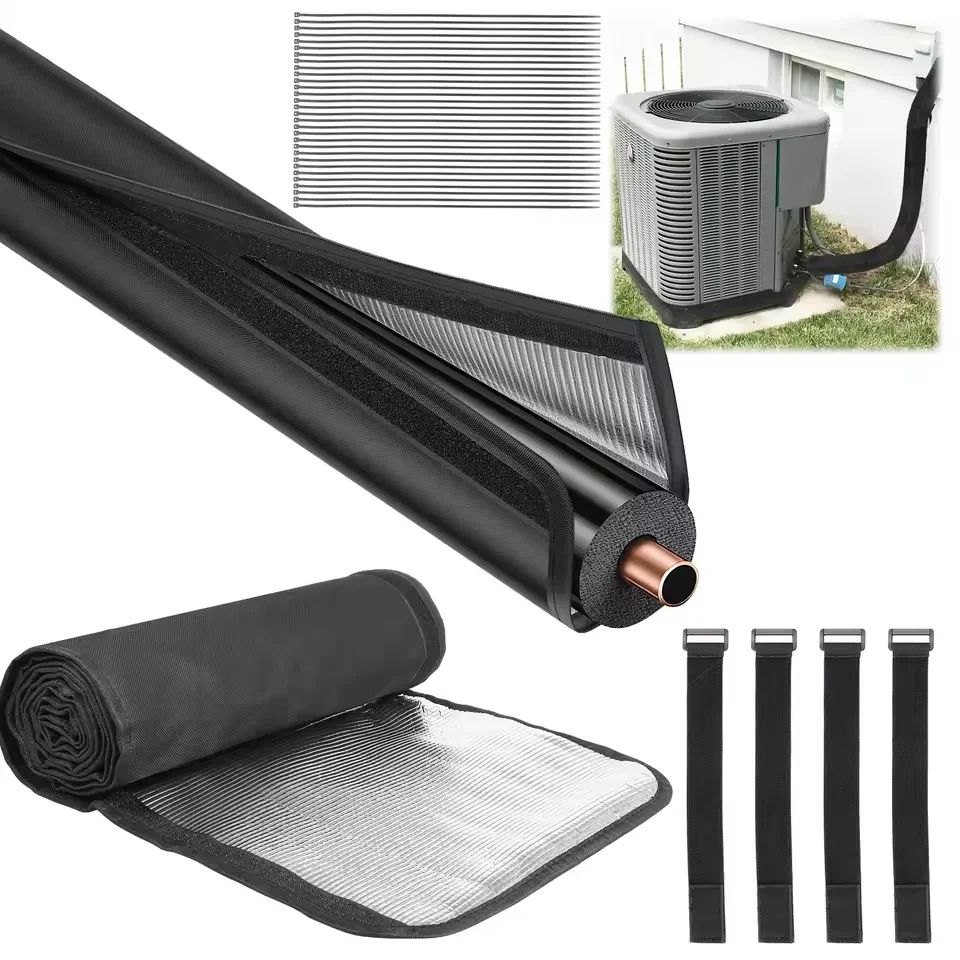 

Портативный изоляционный рукав для шланга переменного тока, наружные кондиционеры, крышка для шланга, 3-слойная медная изоляционная крышка для труб HVAC, защитная крышка