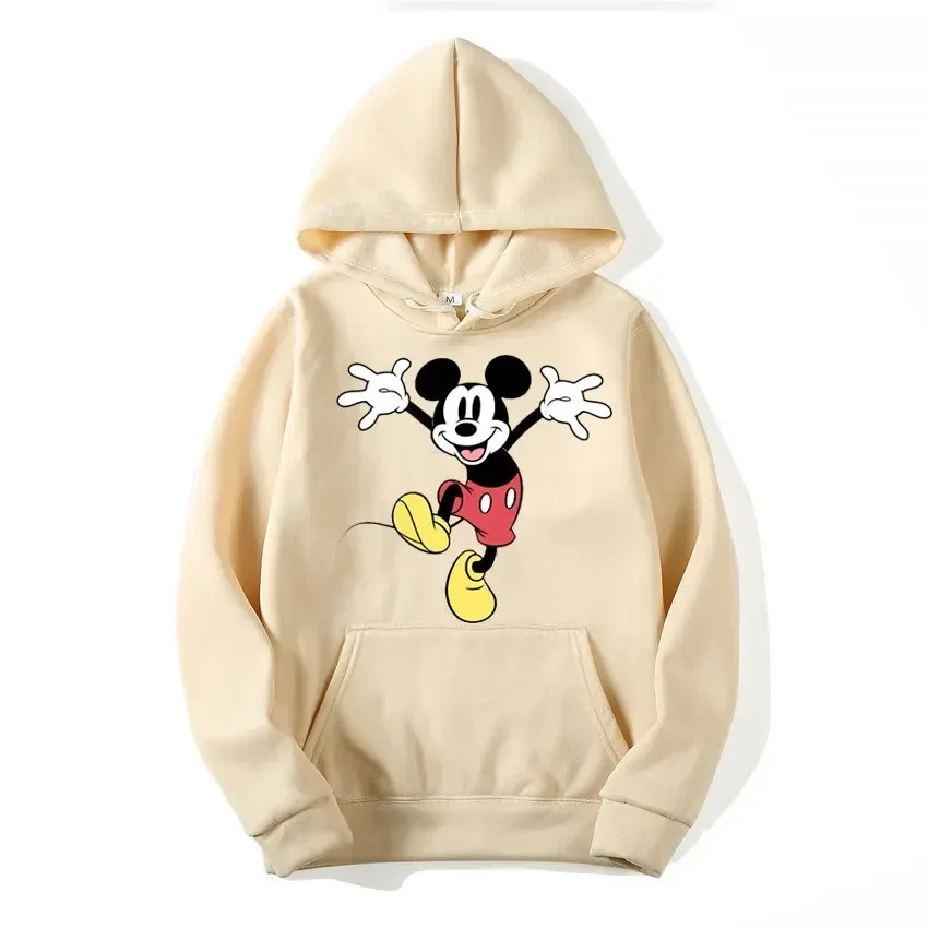 Cartoon Graphic Printed Male Sweatshirts Mickey Mouse Classic Anime Trendy Long Sleeve Men Hoodies Autumn Winter Casual Tops