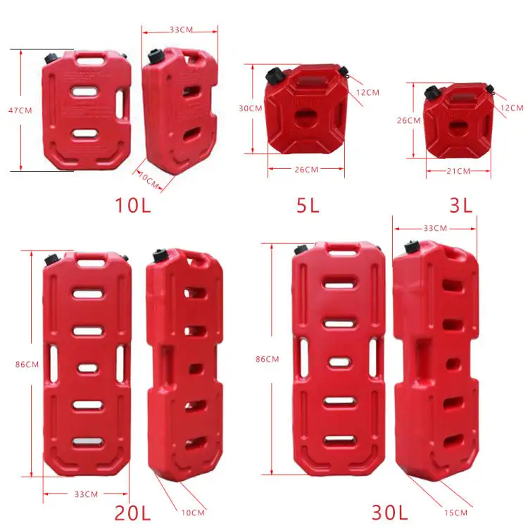SXMA J171 20L Car Accessories Fit for Jeep Wrangler JK Oil Tank Fuel Container Wholesale Portable Car Fuel Tank