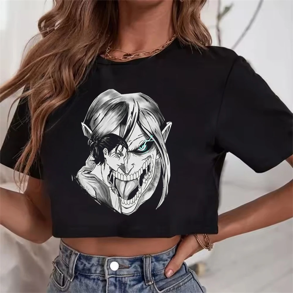 camiseta-feminina-divertida-com-estampa-de-ataque-ao-titanic-estilo-gyaru-emo-gotico-japones