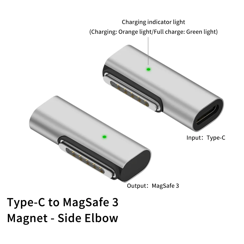 

USB Type-C to Magsafe 3 Magnetic Adapter PD 65W 100W 140W Quick Charger Adapter for Apple MacBook Air/Pro14 PC Accessories