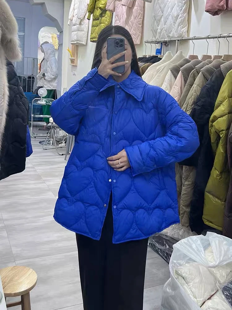 الخريف والشتاء المرأة الجديدة أسفل سترة التنقل قميص فضفاض خفيفة الوزن أسفل سترة