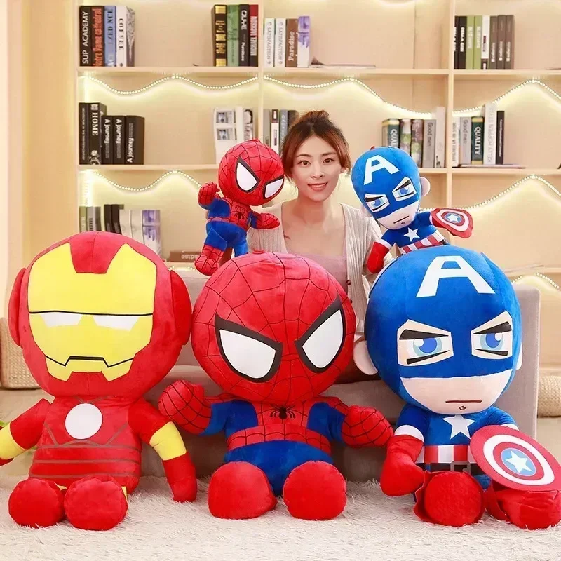 35cm Disney Marvel Spiderman Plush Toy Soft Stuffed Cartoon Stuffed Doll Large Plush Boy Cloth Doll Pillow Kid Christmas Gift