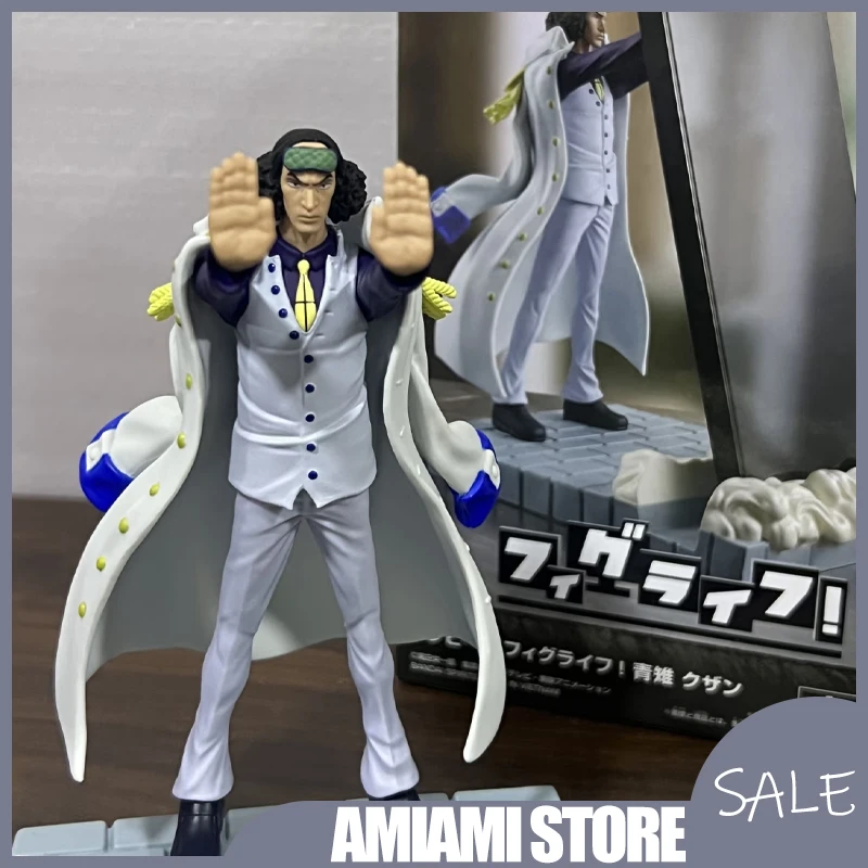 

12cm One Piece FigLife Admiral Aokiji Figure Creative Phone Stand Holder Anime Collectible Desktop Birthday Christmas Gift Toy