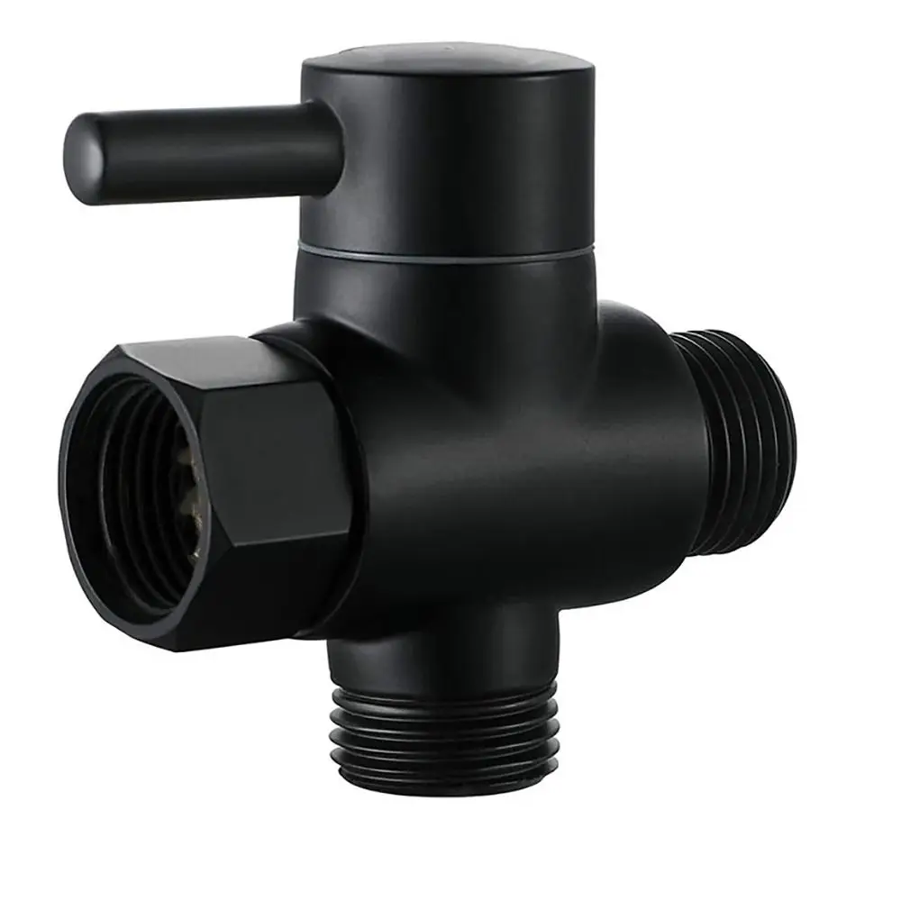 Zinc Alloy Shower Diverter Chrome Finish Standard Sizes Bidet T Adapter Universal 3-Way Diverter Valve Home Improvement