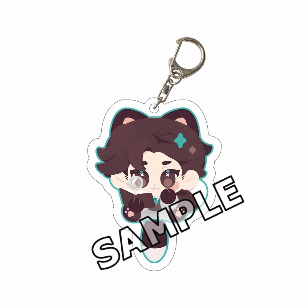 Game Identity V 6cm Acrylic Cute Character Backpack Hanger Pendant Car Key Decoration Fan Gift Keychain view 3