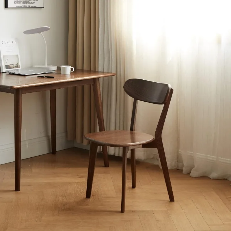Nordic modern wooden chair household furniture solid wood dining table and chairs