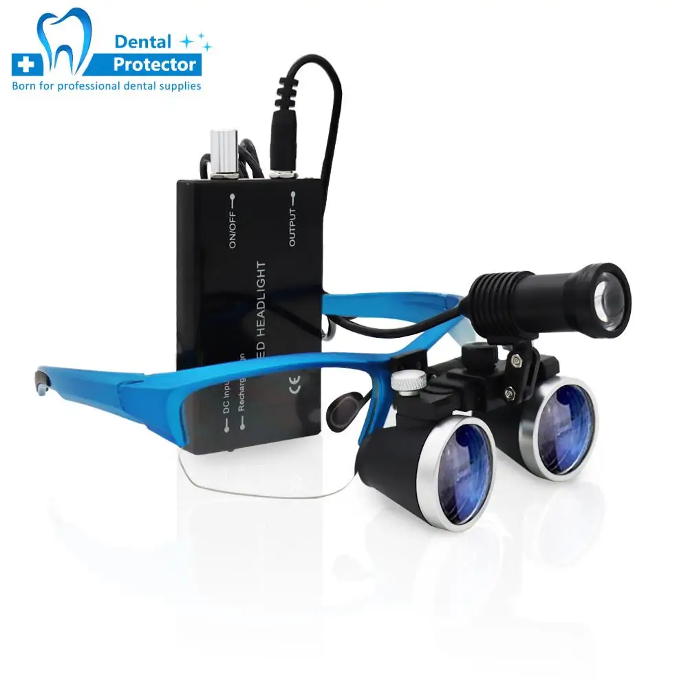 2.5x/3.5x Dental Loupes Ergonomic Goggles Lab Medical Binocular 420mm Magnifier Dental Surgery Optical lens magnifying